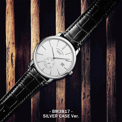 Orologio BORMAN BM3817 TOP nuovo 42 da uomo di lusso, meccanico automatico, vetro zaffiro, ultrasottile, impermeabile 50M, con sottoquadranti