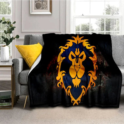 WOW, World of Warcraft  Demon Hunter, Lich King Game Flannel Blanket for Beds Bedroom Sofa Picnic,Throw Blanket Outdoor Leisure