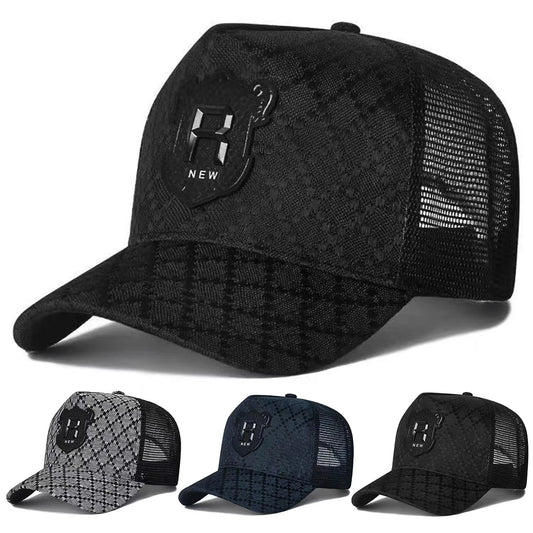 Unisex R Letter Embroidery Baseball Net Caps Spring Summer Outdoor Adjustable Casual Hats Sunscreen Hat Sports Cap