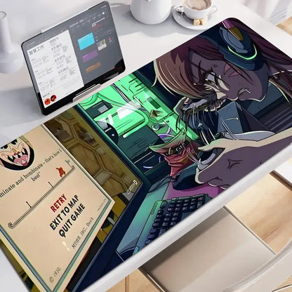 Anime-Gaming-Girl Overwatch großes Mauspad 900x400 Laptop Büro Gummi weiche Schreibtischunterlage Computer-Tastatur HD-Druck Mousepad XXL