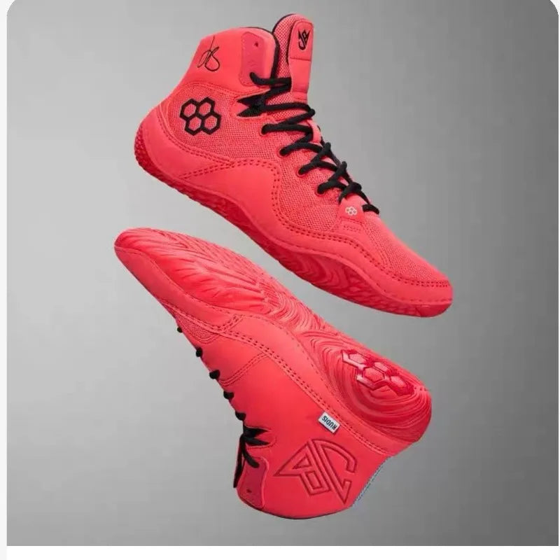Zapatillas de lucha para hombre y mujer, calzado deportivo de competición para gimnasio y entrenamiento, alta calidad, cómodas, zapatillas de boxeo, tallas 36-45