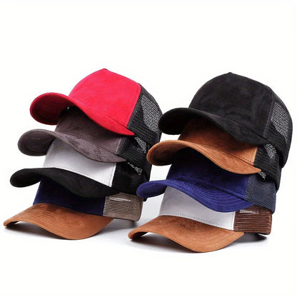 Letní síťovaná baseballová čepice pro ženy a muže s písmenkovou nášivkou, snapbacková čepice, ležérní, prodyšná, unisex, street, hip hop, trucker čepice