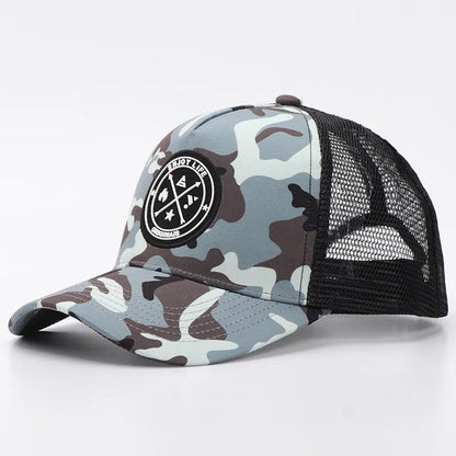 Letní síťovaná baseballová čepice pro ženy a muže s písmenkovou nášivkou, snapbacková čepice, ležérní, prodyšná, unisex, street, hip hop, trucker čepice