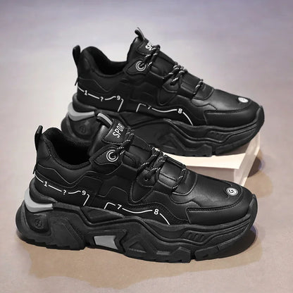 Chaussures de sport décontractées à semelles épaisses pour hommes, baskets polyvalentes quatre saisons pour étudiants en plein air, confortables, nouvelle collection