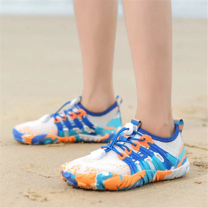 New 12 Colors Water Shoes Kids Summer Beach Five Fingers Barefoot Swimming Aqua Shoes Quick Dry Seaside River Children Sneakers