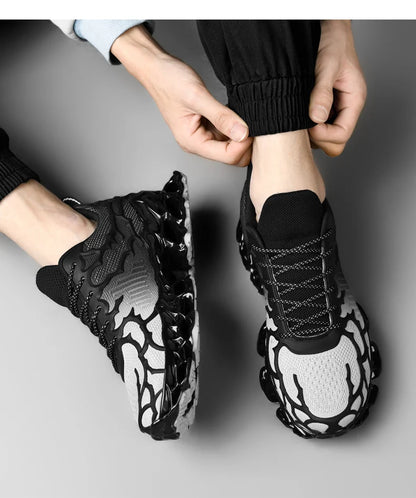 chaussure homme Baskets blanches de luxe pour hommes, chaussures de course décontractées, mocassins à la mode