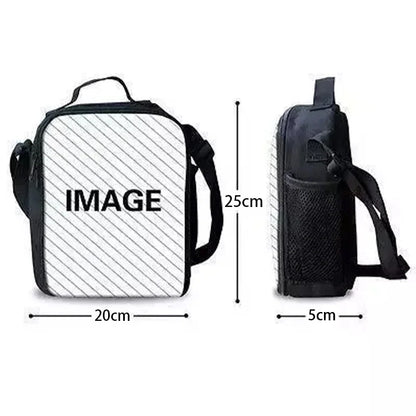 Classic Game Fortnites Child Insulated Large Capacity Bag for Boy Girl Student Outdoor Picnic Resuable Thermal Cooler Lunch Box