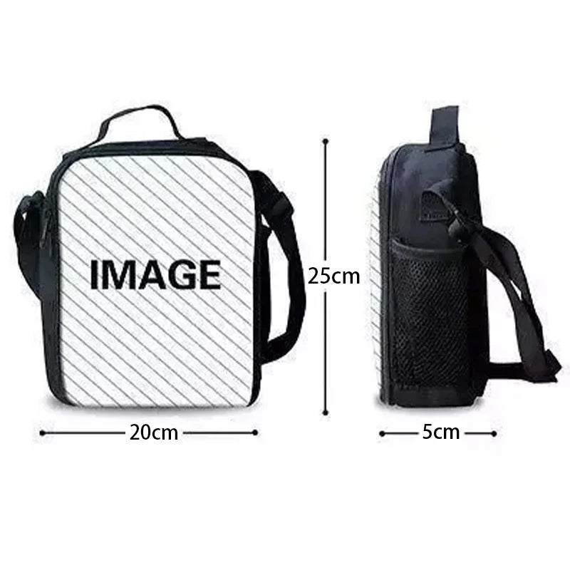 Hot Game FortniteS Child Insulated Large Capacity Bag for Boy and Girl Student Outdoor Picnic Resuable Thermal Cooler Lunch Box
