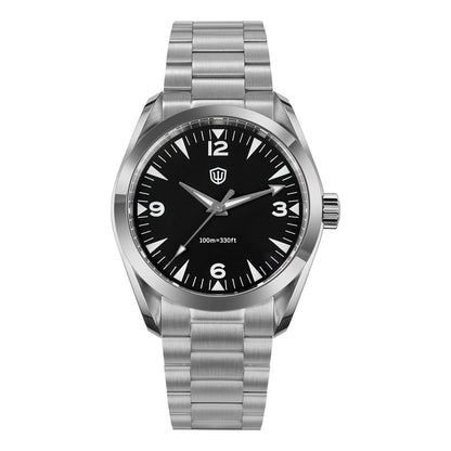 Watchdives WD0006 V2 Watch VH31 Sweep Second Quartz Movement Sapphire Luminous Stainless Steel Watches Waterproof 38mm Watch