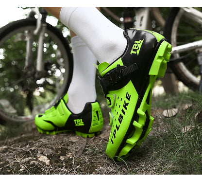 New Men’s and Women’s Bicycle Shoes Outdoor Cycling Shoes with Three Functional Soles Professional Training Shoes