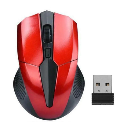 Mouse wireless 2.4Ghz 1200DPI regolabile, mouse ottico da gaming wireless per casa, ufficio, gioco, PC, computer e laptop