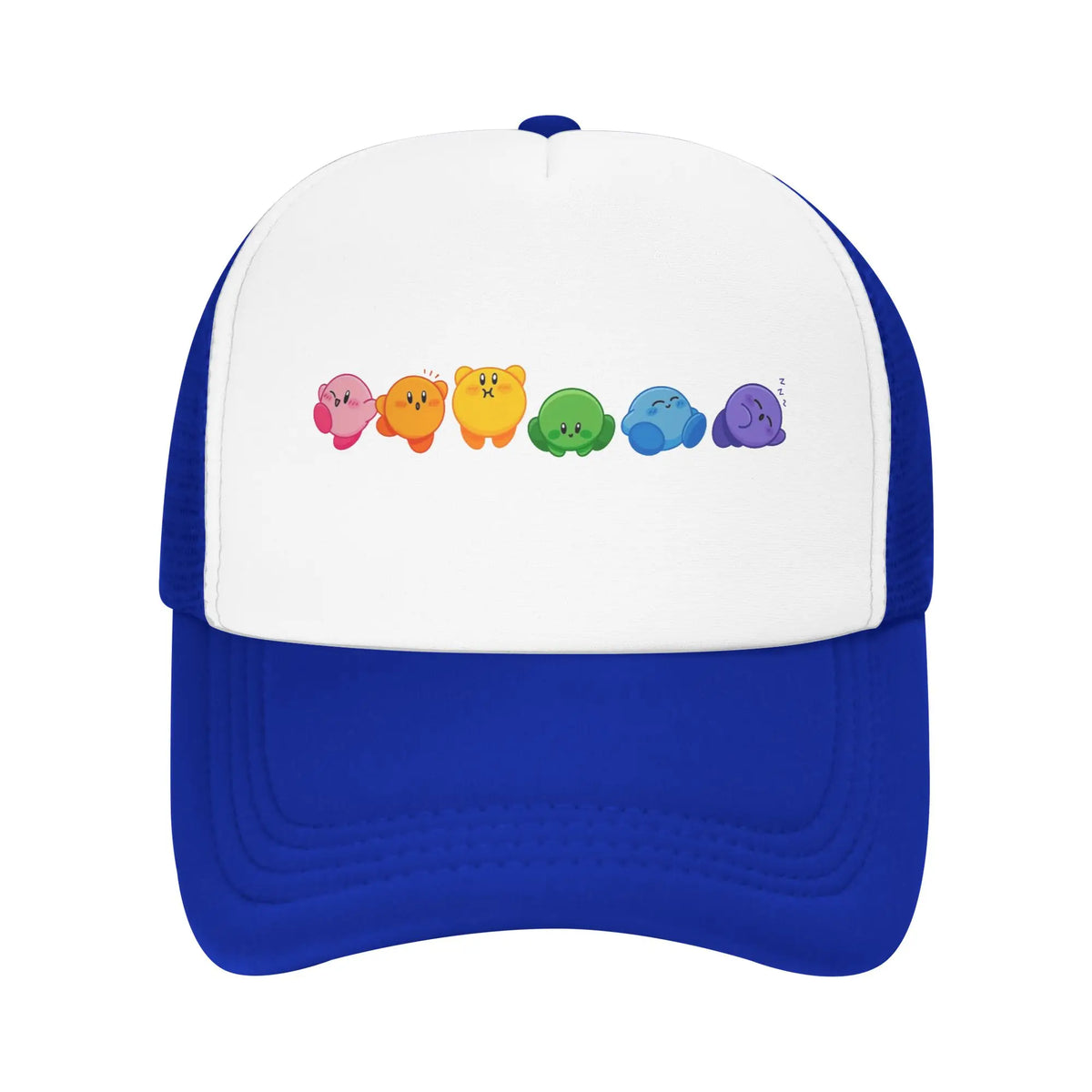 Kirbys за възрастни, шапки „Rainbow Trucker“, винтидж бейзболни шапки от мрежа, шапки със закрепваща се лента, шапки „Dad Hat“, шапки за слънце, дишащи спортни шапки, на едро, нови