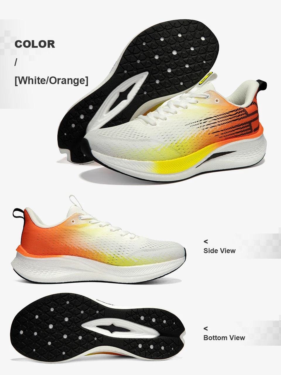 Baasploa Running Shoes Men Carbon Plate Professional Cushioning Anti-Slip Sneaker Female Casual Breathable Jogging Sports Shoes