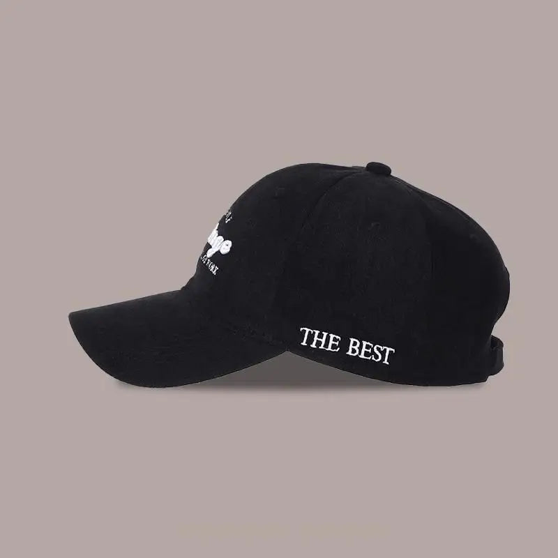 Baseball Caps Women Embroidered Letter Snapback Hats For Women Men Vintage Wide Brim Deep Top Sunscreen Sunshade Bone Cap