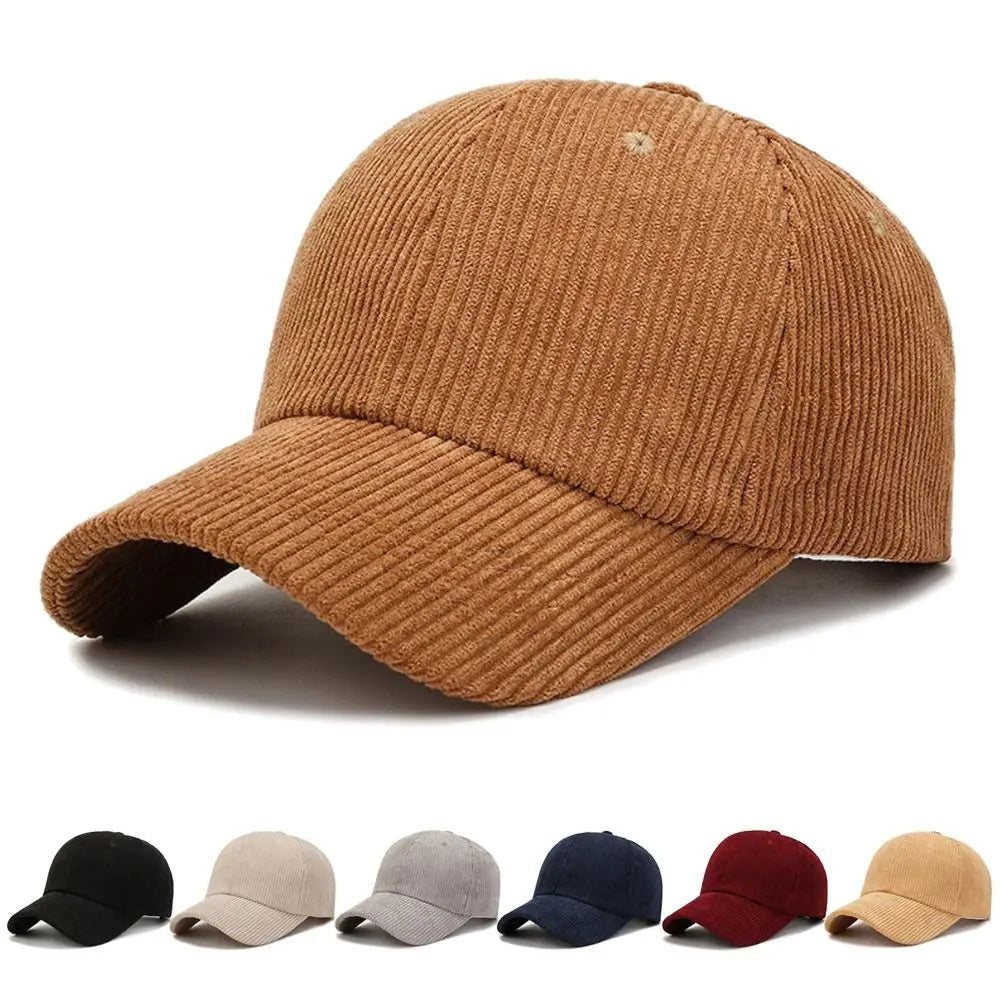 Unisex corduroy baseballpet, verstelbare zonnehoed, hiphop-pet voor heren