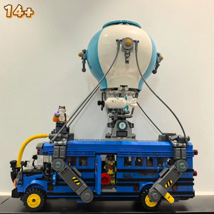 Neues 954-teiliges Battle Bus Automodell 77073 aus beliebten Spielen – Baustein-Puzzle-Modell, Spielzeug für Geburtstags- und Weihnachtsgeschenke