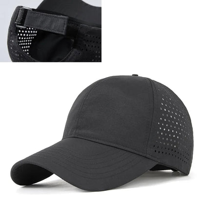 Big Head Plus Size Summer Mesh Baseball Cap for Men Women Trucker Breathable Hat Adjustable for Outdoor Sports Running
