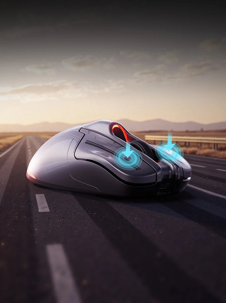 INPHIC Super Racing Car Series kabellose Bluetooth-Gaming-Maus 500mA mit Akkustandsanzeige und anpassbaren Lichteffekten