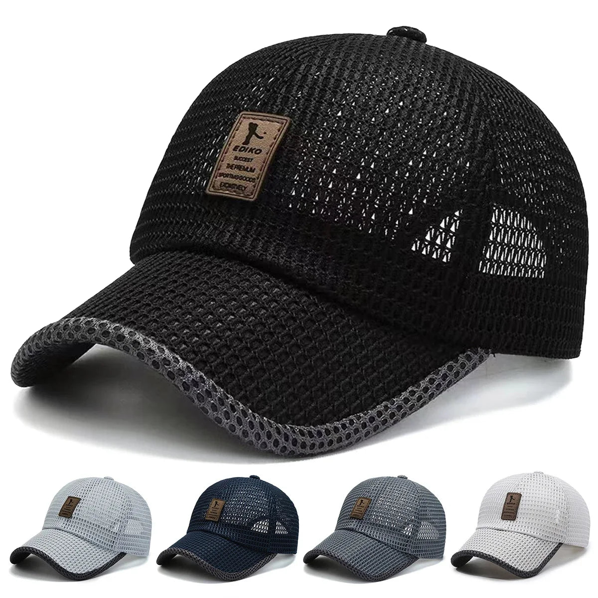 Unisex Label Mesh Breathable Baseball Caps Spring and Summer Outdoor Adjustable Casual Hats Sunscreen Hat Sports Cap