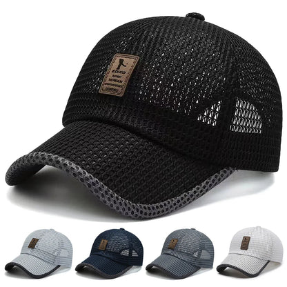 Unisex Label Mesh Breathable Baseball Caps Spring and Summer Outdoor Adjustable Casual Hats Sunscreen Hat Sports Cap