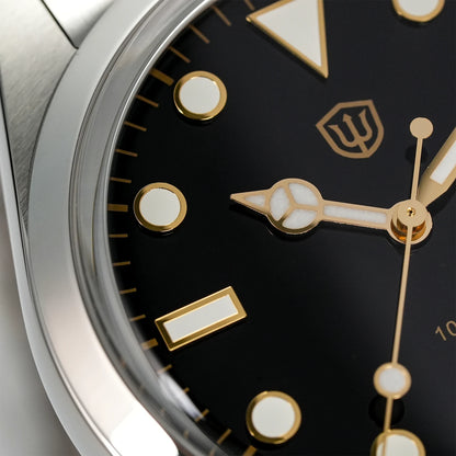 Watchdives WD1016 V3 37mm Watch VH31 Sweep Movement Stainless Steel Watches Luxury Sapphire 100m Waterproof Men Watch Box Gift