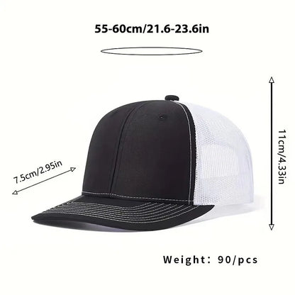 Sunshade soft top Richardson truck driver hat slightly curved baseball cap color blocked flat edge duckbill hat