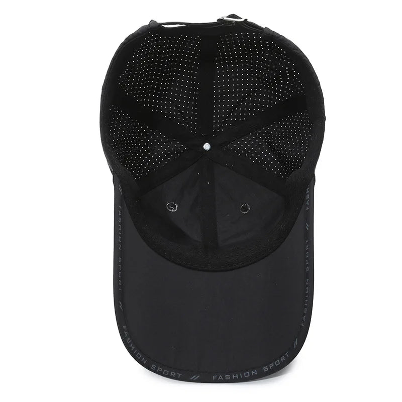 Schnelltrocknende, strapazierfähige Baseballkappe, UV-Schutz, atmungsaktiv, verstellbar, für Radfahren, Wandern, Angeln und andere Sportarten – Trucker-Cap für Damen und Herren