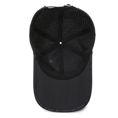Schnelltrocknende, strapazierfähige Baseballkappe, UV-Schutz, atmungsaktiv, verstellbar, für Radfahren, Wandern, Angeln und andere Sportarten – Trucker-Cap für Damen und Herren