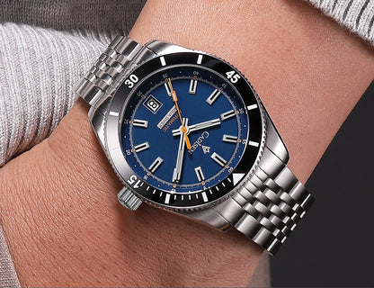 NEW 2025 CADISEN Men's Watches Mechanical Wristwatch For Men Automatic Watch Japan 8215 Ceramic Bezel 10Bar Waterproof Clock