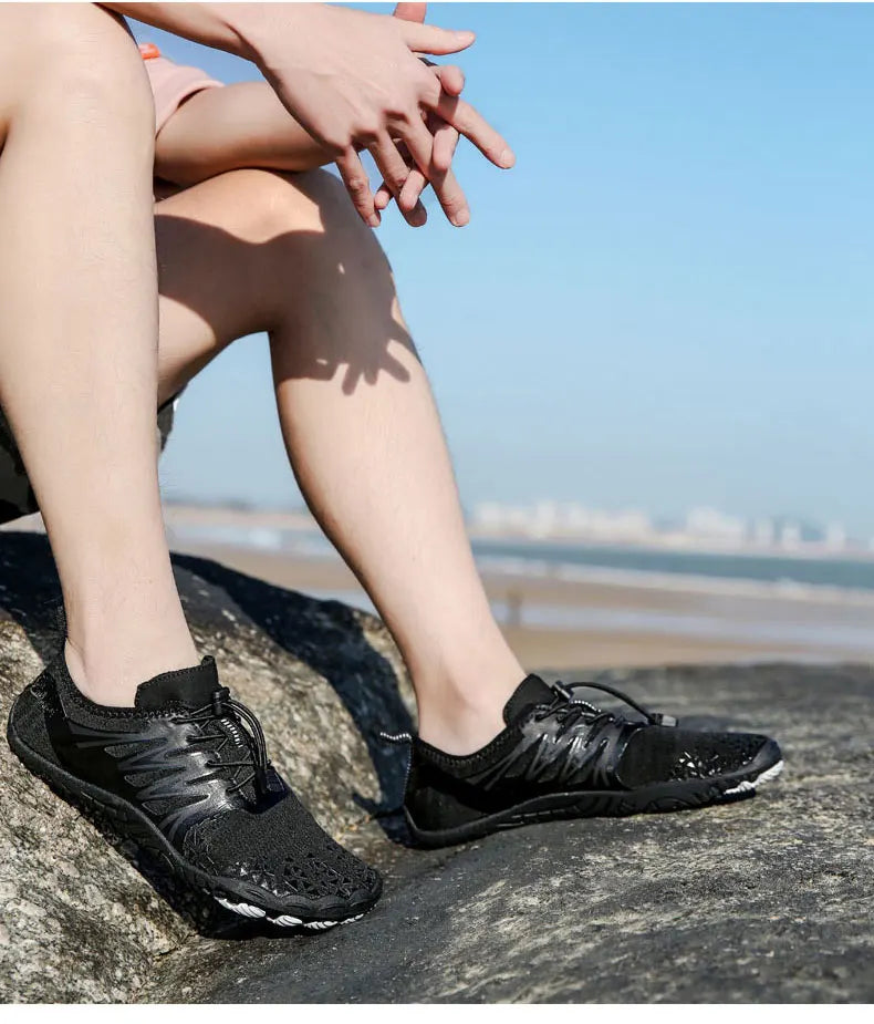 EOCENE Barfuß-Outdoor-Sportschuhe für Herren und Damen, schnell trocknende Aqua-Schuhe für Strand, Schwimmen, Fitness, Waten, Wandern und Radfahren