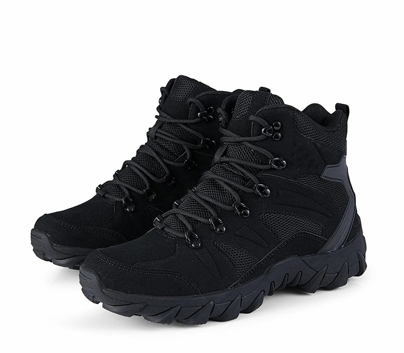 Stivali tattici da combattimento migliorati da uomo per outdoor e campeggio, antiusura, a risposta rapida, scarpe da trekking, pesca e caccia, sneakers da uomo