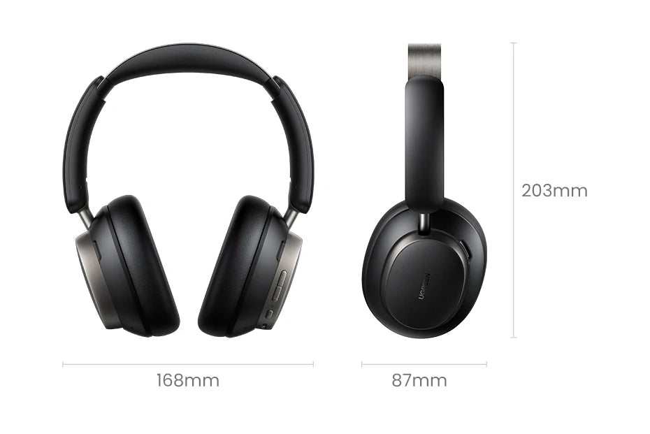 UGREEN Studio Pro 48dB ANC Kabellose Kopfhörer – Bluetooth 6.0 Hi-Res LDAC Over-Ear-Kopfhörer mit 120H Wiedergabezeit