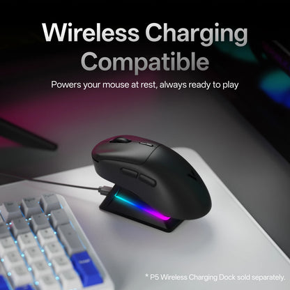 Rapoo VT3 /VT3 MAX Wireless Gaming Mouse True 8K Wireless Polling Rate 53g Lightweight Up to 750Hr Battery Life Macro Enabled