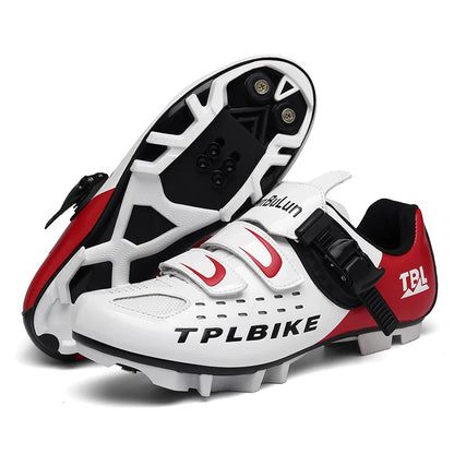 New Men’s and Women’s Bicycle Shoes Outdoor Cycling Shoes with Three Functional Soles Professional Training Shoes
