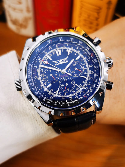 JARAGAR 212 Mechanische Automatikuhr für Herren, Business-Mode, Luxus, Wochenkalender, Herrenuhr, Premium-Geschenk, Reloj Hombre