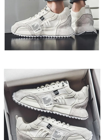 Baskets de luxe pour homme, chaussures de sport, mocassins, baskets casual pour homme à semelles épaisses, confortables, respirantes, tendance, au design original et personnalisées