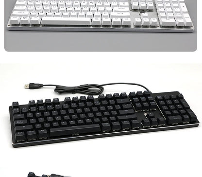 104 teclas retroiluminadas coreanas, francesas, rusas, españolas y alemanas para teclado mecánico con interruptores MX, perfil OEM, teclas ABS DIY