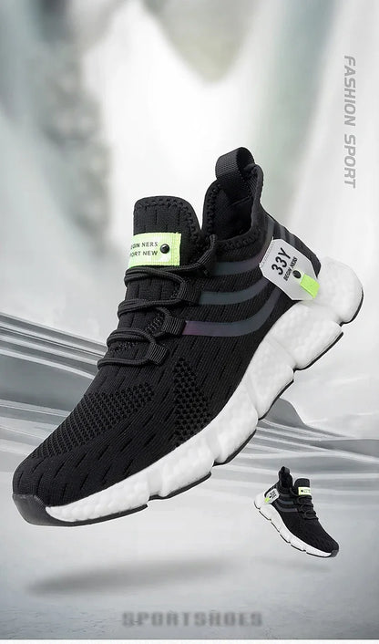 Modne, oddychające, codzienne męskie buty sportowe na wiosnę i jesień – Tenis Masculino, Zapatillas Hombre, modne buty do biegania