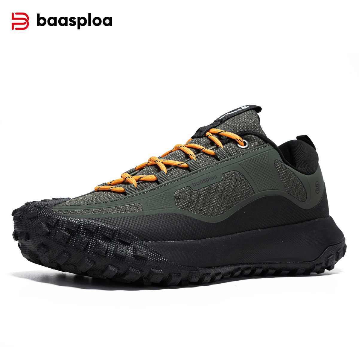 Baasploa herenwandelschoenen: comfortabele, zachte, waterdichte trekking-sneakers voor heren, slijtvast en antislip, geschikt voor buiten en klimmen