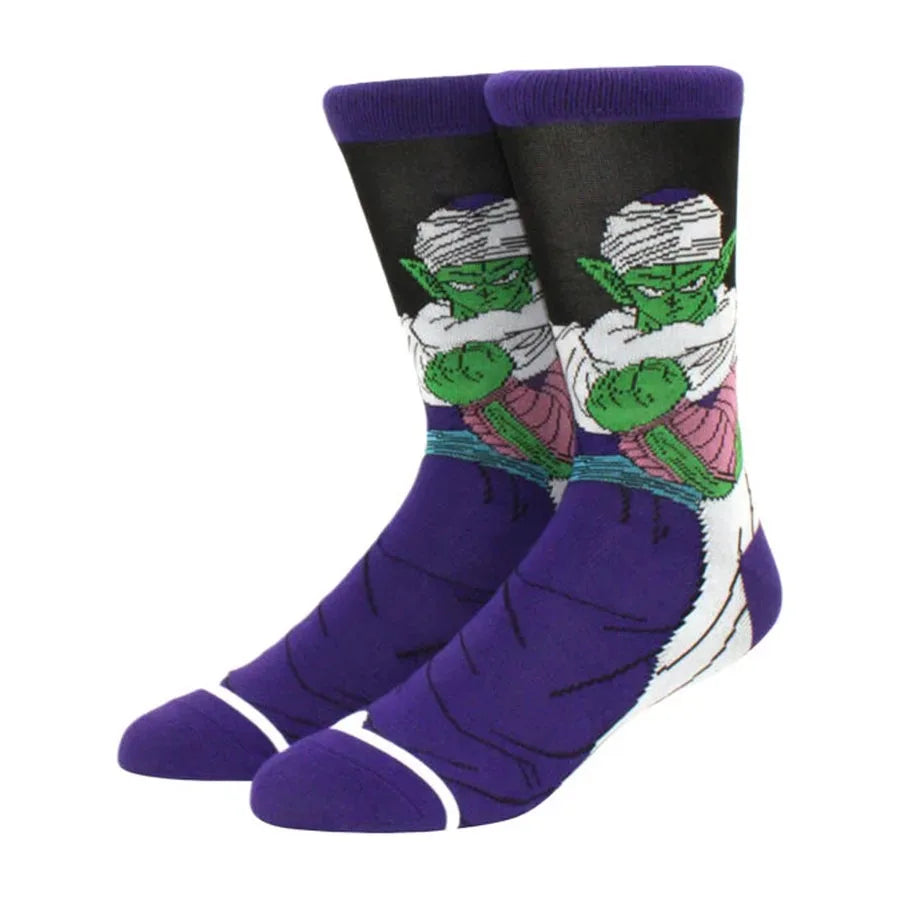 5Pairs Dragon Ball Unisex Cartoon Anime Socks Hip Hop Street Style Novelty Funny Casual Crew Socks for Men Women