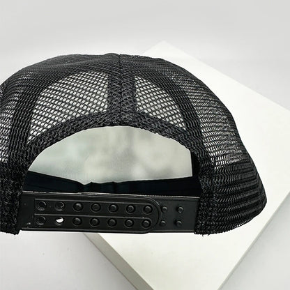 Kšiltovky ve stylu amerických kšiltovek s potiskem Cruise Anime New Letter Mesh Trucker – sluneční, prodyšné baseballové kšiltovky pro muže i ženy, univerzální módní kousek