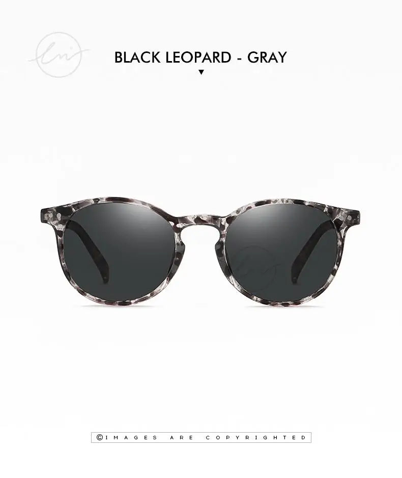 LM Retro runde solbriller til kvinder og mænd, ultralette TR90, polariserede, unisex, kørselsbriller, vintage solbriller, UV400, Gafas De Sol