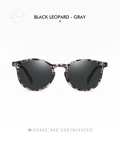 LM Retro runde solbriller til kvinder og mænd, ultralette TR90, polariserede, unisex, kørselsbriller, vintage solbriller, UV400, Gafas De Sol