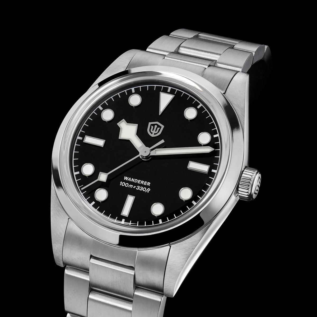 Watchdives WD1016 V3 36Mm VH31 Quartz Watch Man Multicolored K1 Bubble Mirror Sapphire Luminous 100M Waterproof Steel Wristwatch
