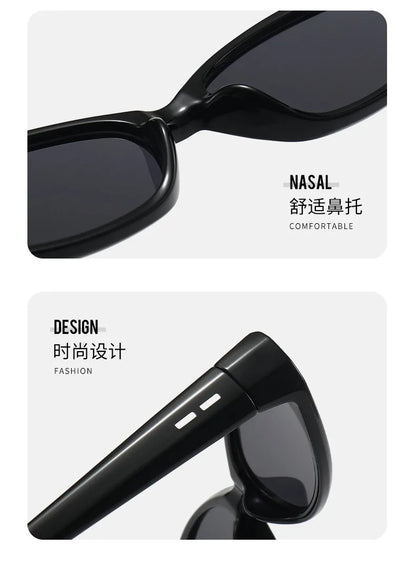 Retro Oval Sunglasses for Women Men Chic Cat Eye Y2K Designer UV400 Sun Glasses Outdoor Sports Eyewear Hiking Cycling Shades