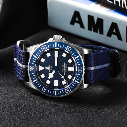 Tactical Frog FXD V4 Mechanische Uhr NH35 Automatikwerk Titan-Herrenuhr 200m wasserdicht Saphirglas Leuchtzeiger 42mm Uhr