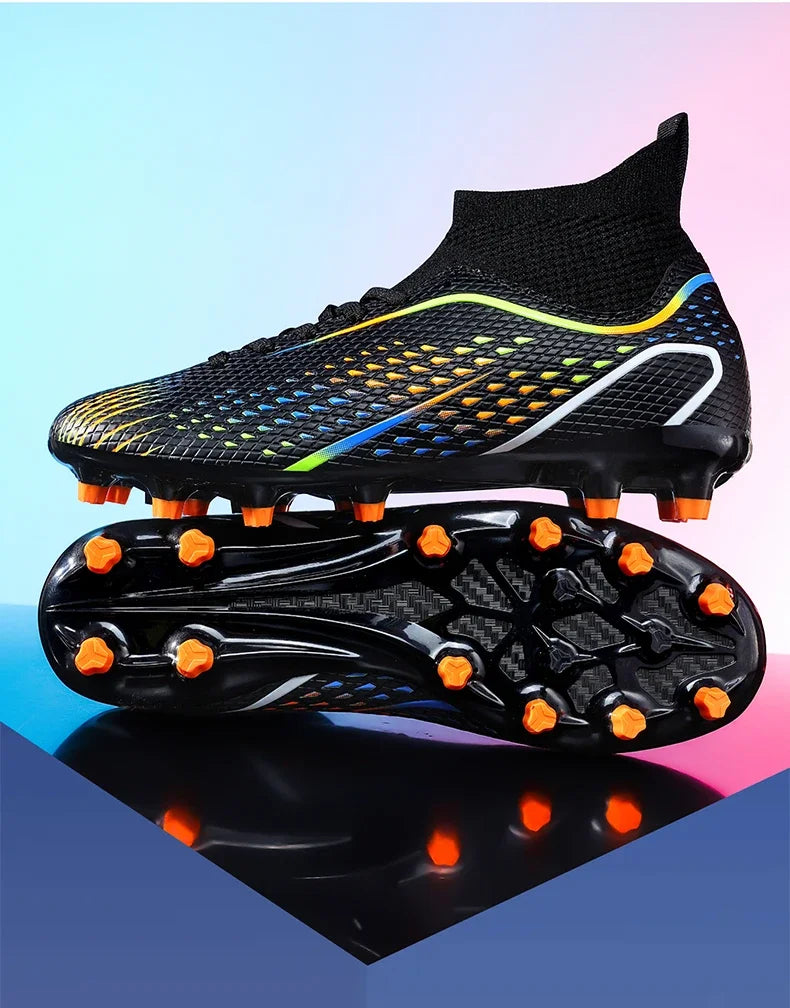 Mens Football Field Boots Ultralight Turf Indoor Society Training Soccer Shoes Cleats for Kids Sneakers TF/FG Football Shoes
