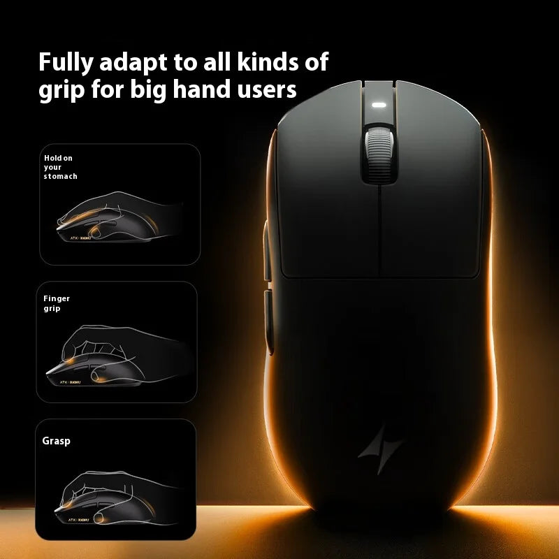 Mouse Gaming Wireless ATK A9 Plus A9/A9 SE/A9 Pro Tri-Mode 8K, Leggero, A9 Ultimate per E-sport e PC, Regalo Personalizzato
