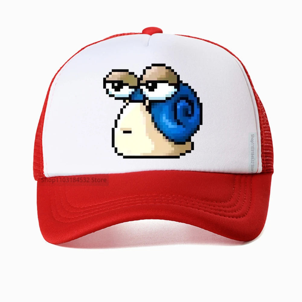 Czapka baseballowa z nadrukiem Harajuku MapleStory – urocza i zabawna, męska, w koreańskim stylu, dla fanów gier, otaku i hipsterów – czapka z możliwością personalizacji