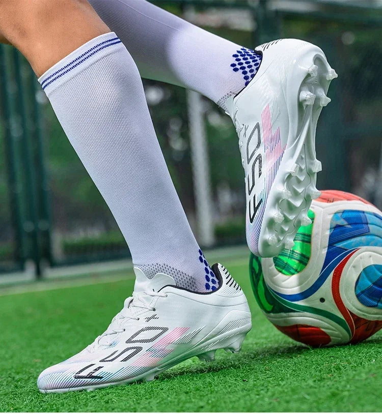Nouvelles chaussures de football pour hommes, chaussures d'entraînement, baskets professionnelles, chaussures de match sur gazon, chaussures de football antidérapantes pour l'extérieur, chaussures de sport ultralégères,